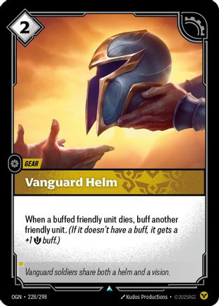 Vanguard Helm (228/298) - OGN - Uncommon - Foil