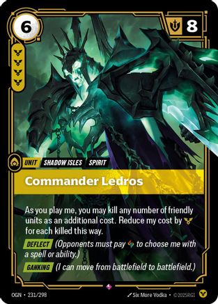 Commander Ledros (231/298) - OGN - Rare - Foil