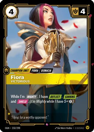 Fiora - Victorious (232/298) - OGN - Rare - Foil
