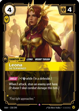 Leona - Determined (238/298) - OGN - Rare - Foil