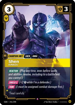 Shen - Kinkou (241/298) - OGN - Rare - Foil