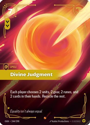 Divine Judgment (244/298) - OGN - Epic - Foil