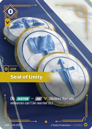 Seal of Unity (245/298) - OGN - Epic - Foil