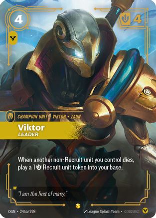 Viktor - Leader (Alternate Art) (246a/298) - OGN - Showcase - Foil