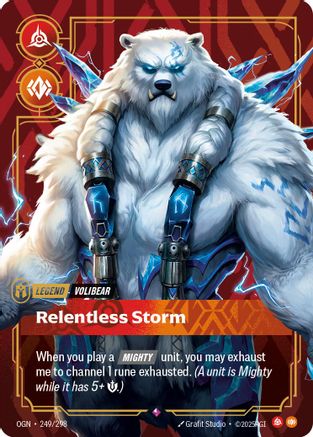 Volibear - Relentless Storm (249/298) - OGN - Rare - Foil