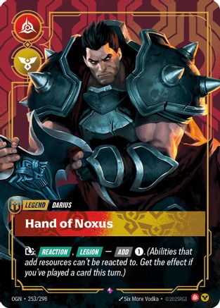 Darius - Hand of Noxus (253/298) - OGN - Rare - Foil