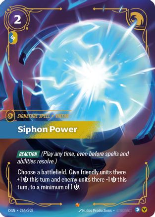 Siphon Power (266/298) - OGN - Epic - Foil