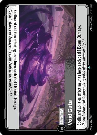 Void Gate (296/298) - OGN - Uncommon - Foil