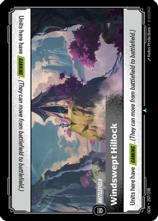 Windswept Hillock (297/298) - OGN - Uncommon - Foil