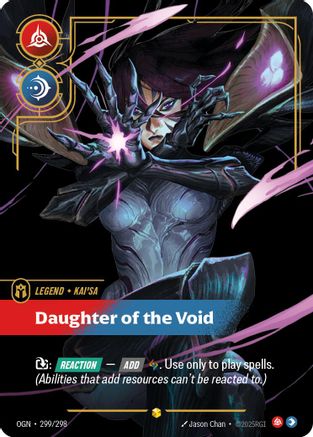 Kai'Sa - Daughter of the Void (Showcase) (299/298) - OGN - Showcase - Foil