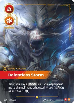 Volibear - Relentless Storm (Showcase) (300/298) - OGN - Showcase - Foil