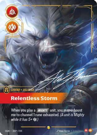 Volibear - Relentless Storm (Signature) (300*/298) - OGN - Showcase - Foil