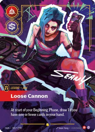 Jinx - Loose Cannon (Signature) (301*/298) - OGN - Showcase - Foil