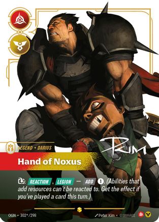 Darius - Hand of Noxus (Signature) (302*/298) - OGN - Showcase - Foil