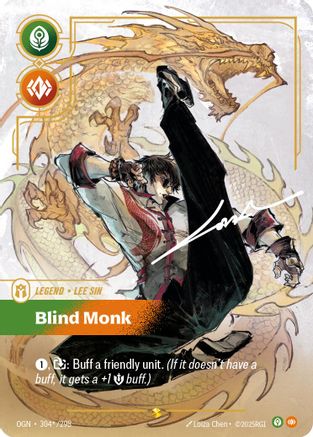 Lee Sin - Blind Monk (Signature) (304*/298) - OGN - Showcase - Foil