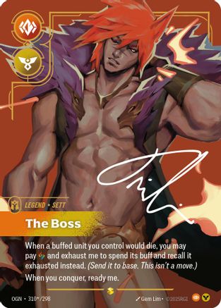 Sett - The Boss (Signature) (310*/298) - OGN - Showcase - Foil