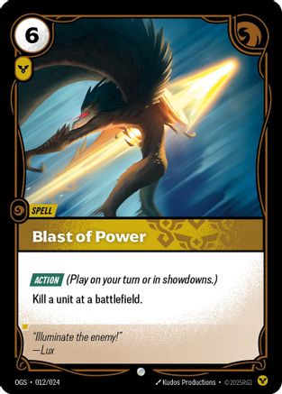 Blast of Power (012/024) - OGS:PG - Common