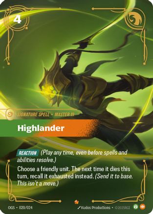 Highlander (020/024) - OGS:PG - Epic