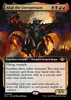 Akul the Unrepentant (OTJ-346) - rare: (Extended Art)