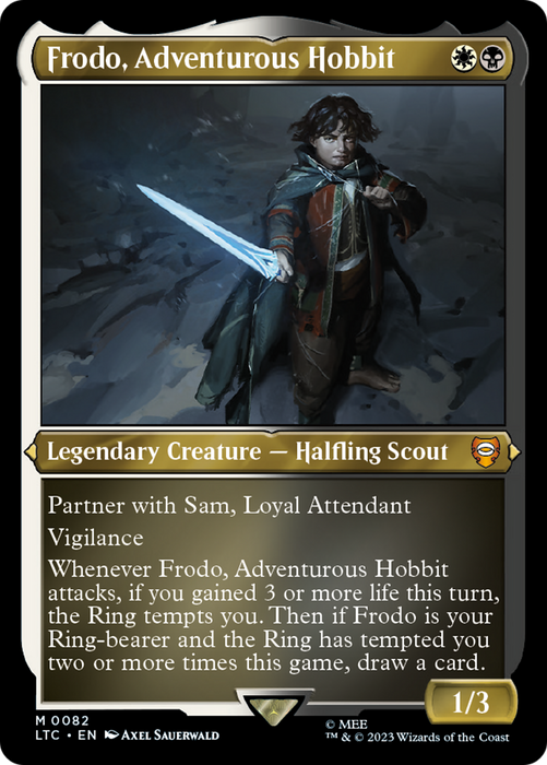 Frodo, Adventurous Hobbit (LTC-082) - mythic - Etched Foil