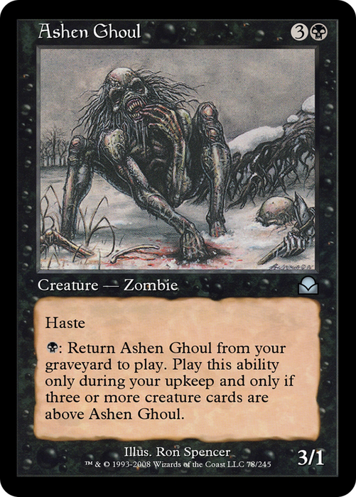 Ashen Ghoul (ME2-078) - uncommon - Foil
