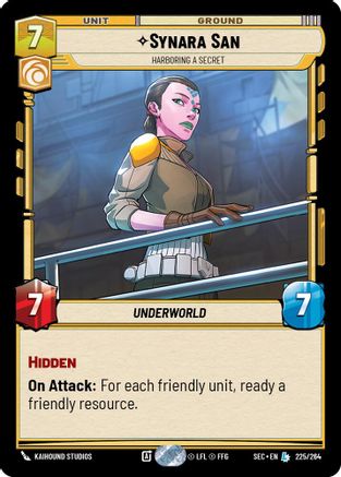 Synara San - Harboring a Secret (225/264) - SOP - Legendary