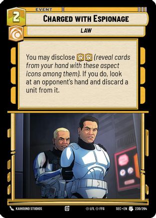 Charged with Espionage (230/264) - SOP - Uncommon