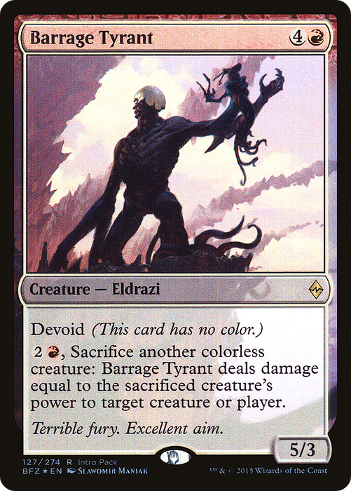 Barrage Tyrant (UMP-127) - rare: (devoid) - Foil