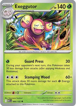 Exeggutor (005/132) - MME  - Uncommon - Reverse Holofoil