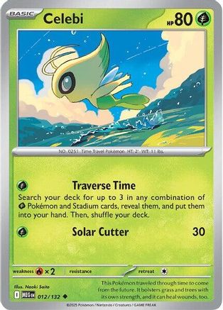 Celebi (012) - MME  - Uncommon