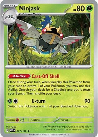 Ninjask (017/132) - MME  - Uncommon