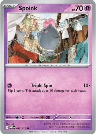 Spoink (062) - MME  - Common - Reverse Holofoil