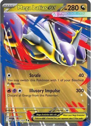 Mega Latias ex (100/132) - MME  - Double Rare - Holofoil