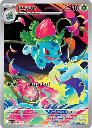 Ivysaur (134/132) - MME  - Shiny Rare - Holofoil