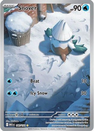 Snover (140/132) - MME  - Shiny Rare - Holofoil