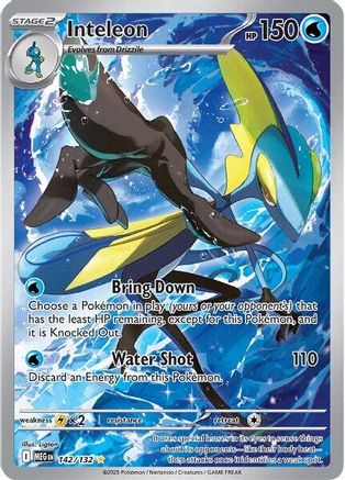 Inteleon (142/132) - MME  - Shiny Rare - Holofoil