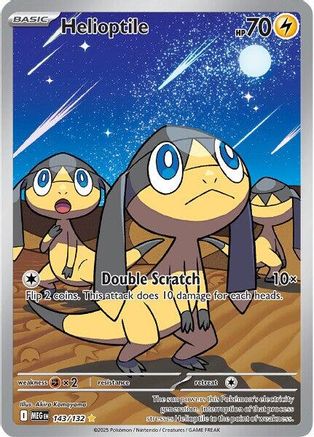 Helioptile (143/132) - MME  - Shiny Rare - Holofoil