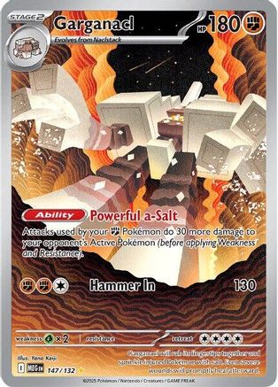 Garganacl (147/132) - MME  - Shiny Rare - Holofoil