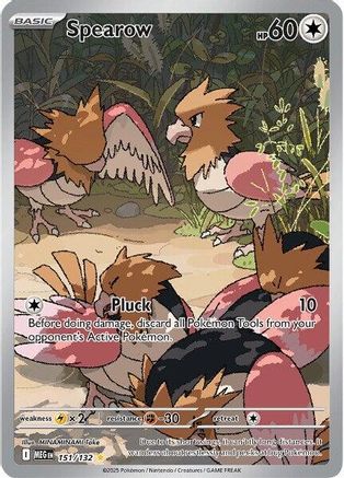 Spearow (151/132) - MME  - Shiny Rare - Holofoil