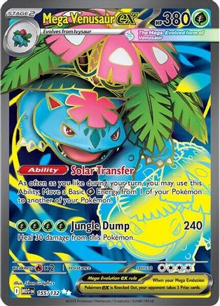 Mega Venusaur ex (155/132) - MME  - Ultra Rare - Holofoil