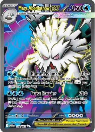 Mega Abomasnow ex (157/132) - MME  - Ultra Rare - Holofoil