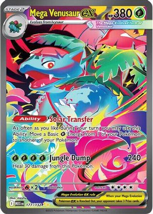 Mega Venusaur ex (177/132) - MME  - Special Illustration Rare - Holofoil