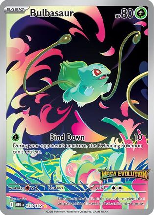 Bulbasaur (133/132) - MME  - Illustration Rare - Holofoil