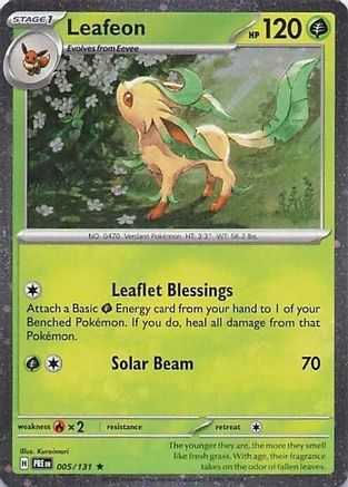 Leafeon (005/131) - MCP  - Rare - Holofoil