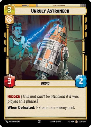 Unruly Astromech (221/264) - SOP - Common