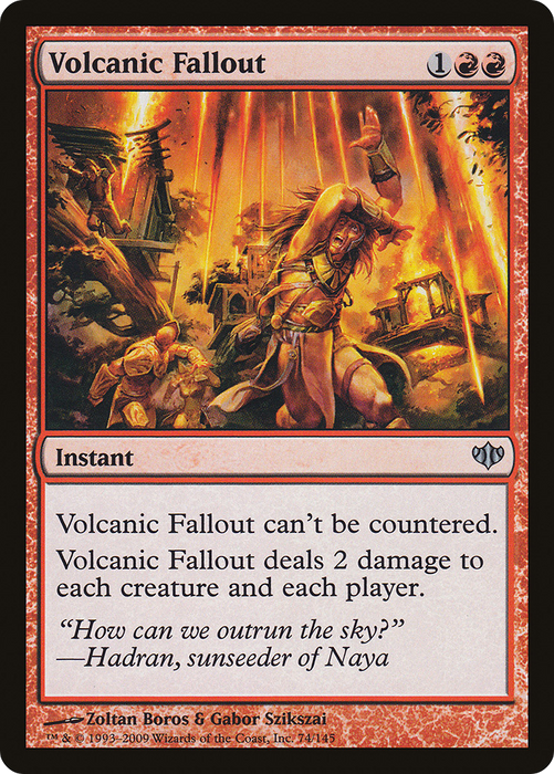 Volcanic Fallout (CON-074) - uncommon - Foil