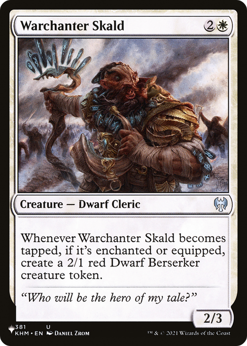 Warchanter Skald (LIST-KHM-381) - uncommon