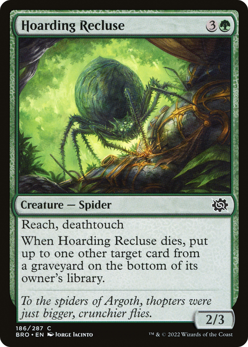 Hoarding Recluse (BRO-186) - common - Foil