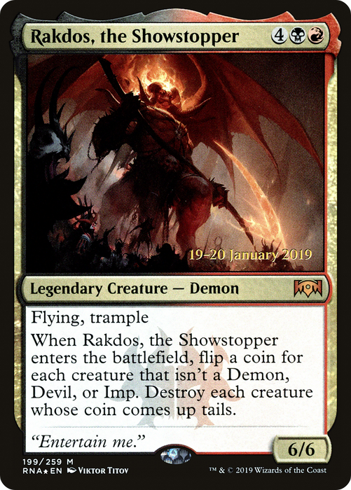 Rakdos, the Showstopper (PRE-199S) - mythic - Foil