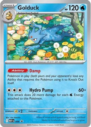 Golduck (008) - MMEP  - Promo - Holofoil